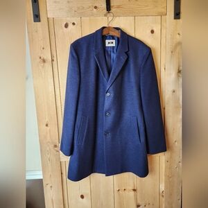 Joseph Abboud Navy Blue Long 3 Button Casual Business Blazer